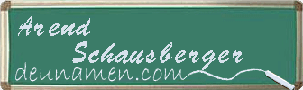 Arend Schausberger Visitenkarte